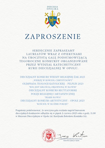 zaproszenie gala 2022 nowe