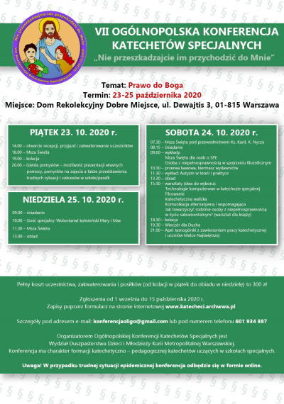konferencja katecheci specjalni 2020