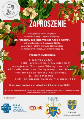 plakat ogrod biblijny