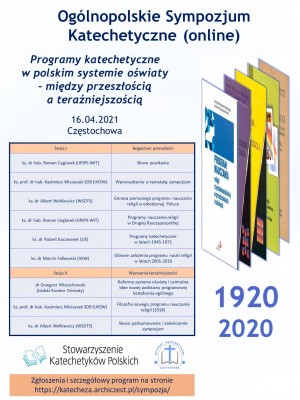 sympozjum katechetyczne czestochowa 2021