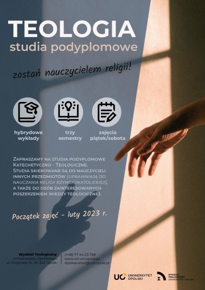 teologia studia podyplomowe 2022